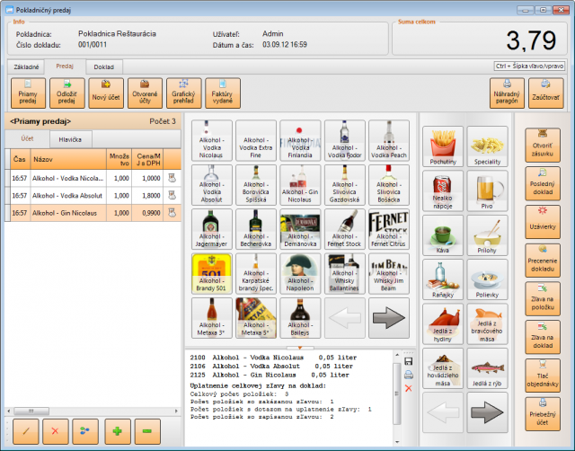 Oberon sklad a pokladnica